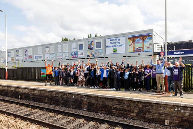 The unveiling event took place on Tuesday, May 16 at Batley Train Station on Upper Station Road.