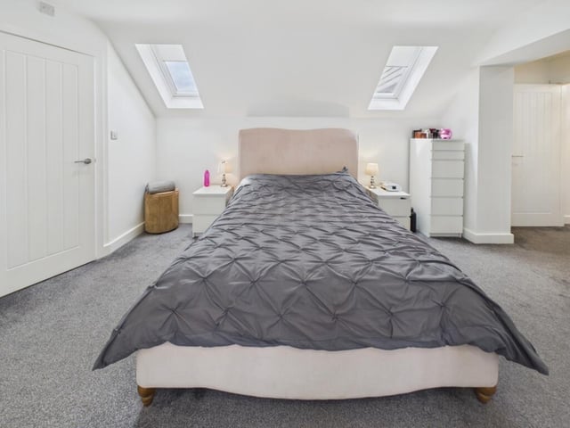 The principal bedroom suite.