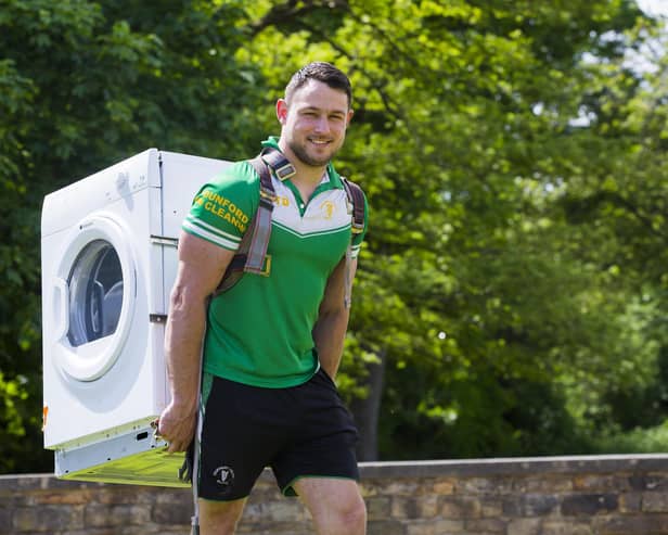 Tommy Dunford will be carrying a tumble dryer up Mount Snowdon to raise money for Dewsbury Celtic RLFC.