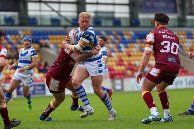 Will Calcott bursts through the Batley defence