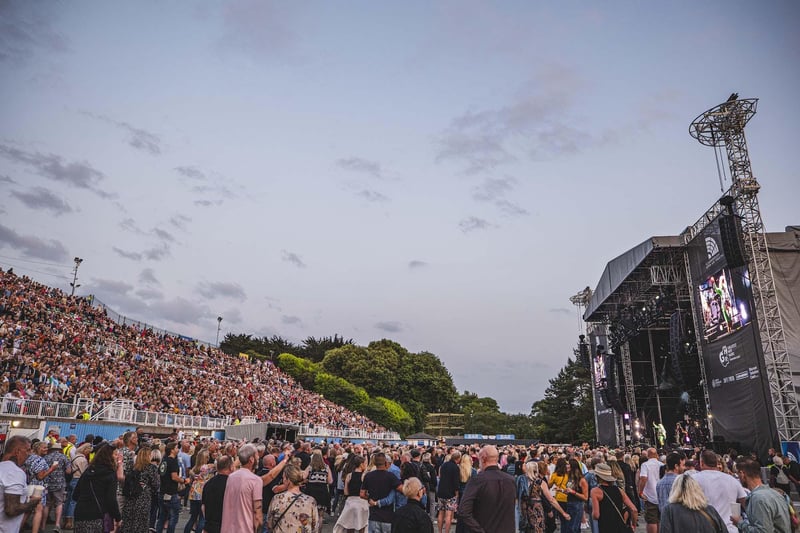 There was a packed out crowd for both Blondie and support act The K's.