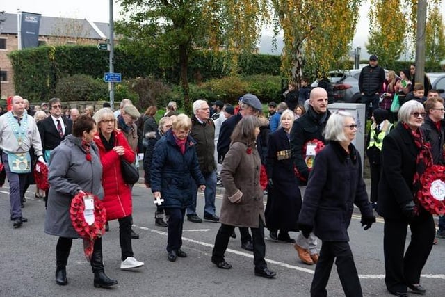 7. Mirfield's Remembrance Sunday parade.