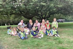 Youngsters at Eversleigh Day Nursery took part in sponsored walks to raise funds for Macmillan Cancer Support.