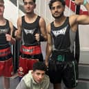 KBW boxers Bernie McDonough, Hussain Petal, Romaine Griffin and Abu Qadada who reached Yorkshire finals.