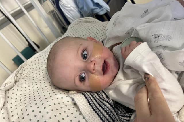Archer Jak from Batley had open-heart surgery at five months old.