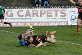 Photos from Dewsbury Rams' pre-season friendly at Featherstone Rovers.