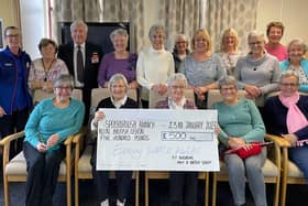 The knit and natter group at St Andrew's Church in Liversedge presented a cheque for £500 to Eddie Morton, chairman of the Spenborough branch of the Royal British Legion