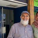 Councillors Akhtar Kasia, left, and Habiban Zaman said they were 'proud' of the work that had been done to clear 'fly-tipping hot spots' in Batley.