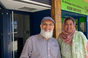 Councillors Akhtar Kasia, left, and Habiban Zaman said they were 'proud' of the work that had been done to clear 'fly-tipping hot spots' in Batley.
