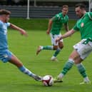 Liversedge found it tough going against Nantwich Town in the FA Trophy.