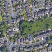 An aerial view of the site of the proposed new homes in Gomersal. Photo: Google Maps/Robert Halstead Chartered Surveyors and Town Planners
