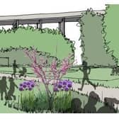An artist's impression of how the revitalised Spen Bottoms area could look