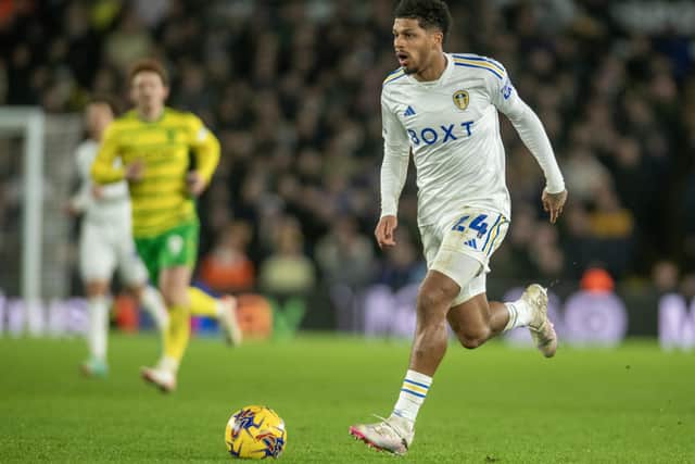 Georginio Rutter was in the thick of the action for Leeds United against Norwich.