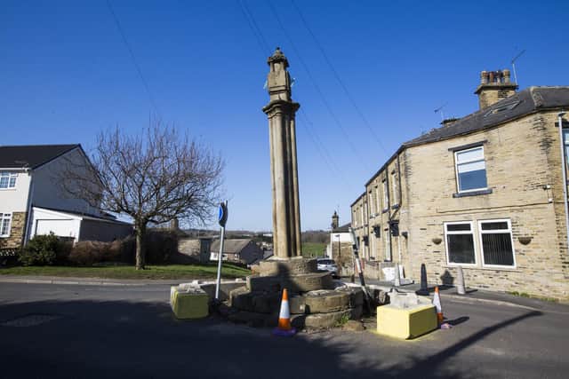 The Oakenshaw Cross monument is more than 300 years old