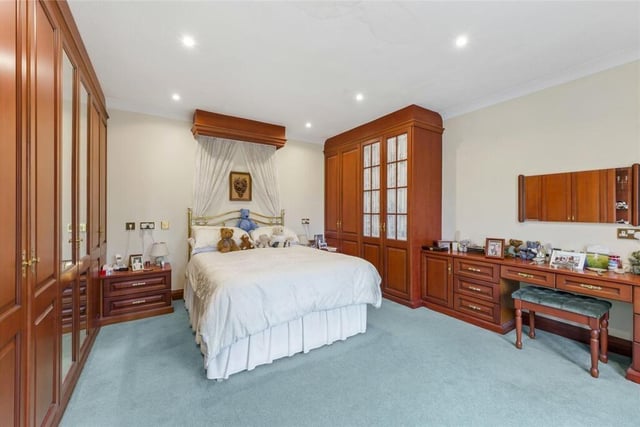 One of the property's sizeable double bedrooms.