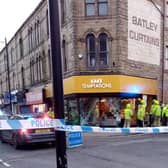 The crash at the bakery in Batley