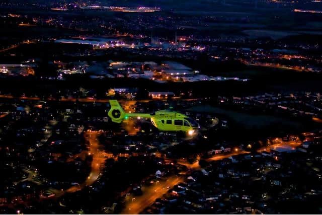 A Yorkshire Air Ambulance crew member has been left injured following a spike in laser attacks over the past week.
