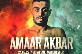 Amaar Akbar is aiming to take his chance to impress on a big night of boxing in Manchester.