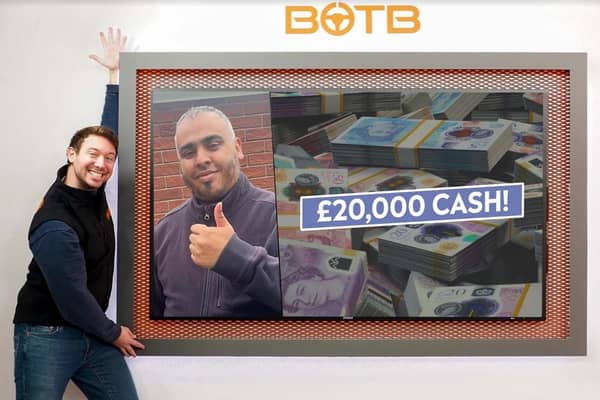 Wasim Saleem, from Batley, received a surprise video call from BOTB presenter Christian Williams who told him he was a Daily Draws Competition winner.