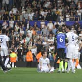Leeds United players are down and out after losing to Tottenham in their last Premier League game.