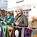 Anne Day, Suzan Parrot and Sheila V Brooke, part of the Roberttown Knitting Group.