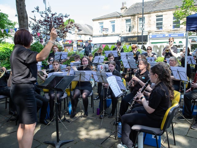 Kirklees Musica play at Mirfield Library's 75th anniversary.