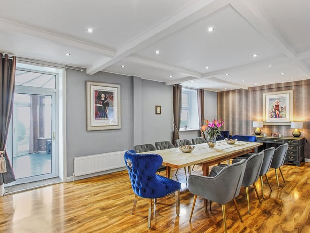 A light and spacious dining area.