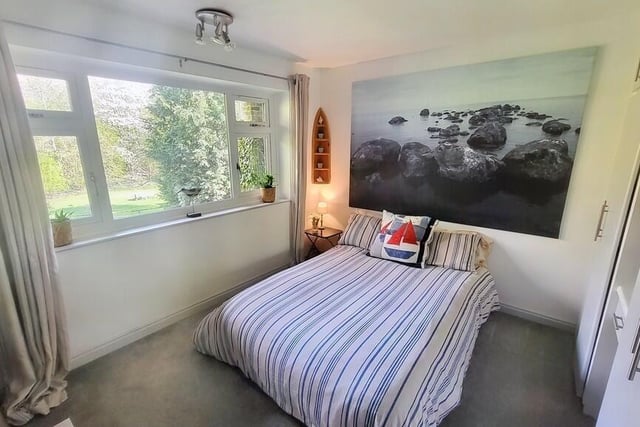One of the double bedrooms with a lovely outlook.