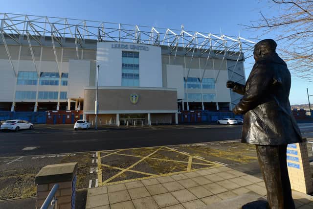 LEEDS, ENGLAND - JANUARY 09:  Statue of former Leeds United manager Don Revie outside Elland Road Stadium on January 9, 2013 in Leeds, United Kingdom.  (Photo by Gareth Copley/Getty Images)
