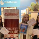 Abi, Ellie and Libby booking their first parent free - girls holiday.