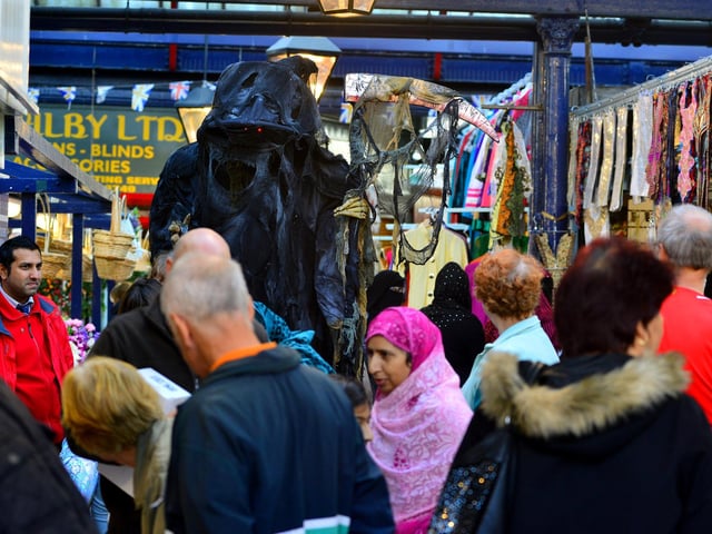 Halloween event at Dewsbury Market.