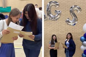 Pupils at Heckmondwike Grammar School celebrate their GCSE results