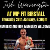Josh Warrington is set to give a Birstall gym a big reopening launch.