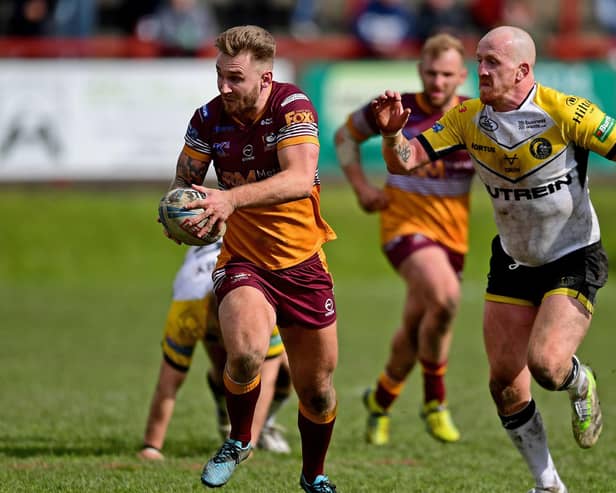 Ben White could miss his first game for Batley Bulldogs after rolling an ankle in last week's win at home to York Knights. Photo by Paul Butterfield.