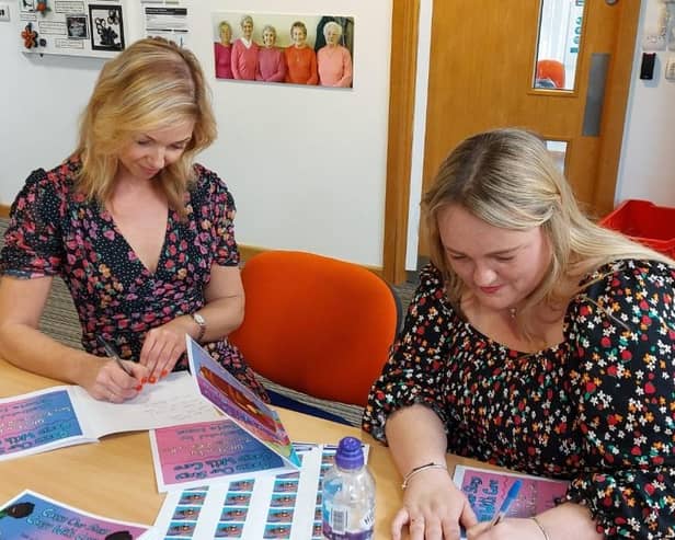 Sally Titherington and Rebecca Price, of Diamond Wood Community Academy, held a book signing session last month at the Greenwood Centre, Ravensthorpe.