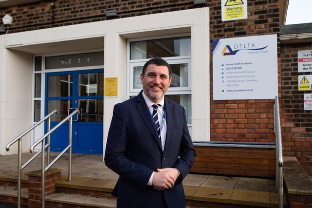 Manor Croft Academy	on Old Bank Road, Dewsbury, was 5.7 per cent over capacity in the 2021-22 academic year.