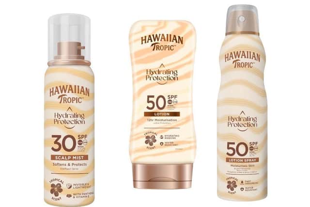 Hawaiian Tropic debuts Scalp Mist with 50% off sun-care range.