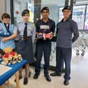 Cadets from 868 Mirfield Squadron manning the Wings Appeal stall at the Co-op in Mirfield, from left: Aiden Lee, Joshua Hinchliffe, Flight Sergeant Katie Ashford, Muhammad Saad and Damian Bednarczyk, while other cadets were collecting at Lidl and on the streets.