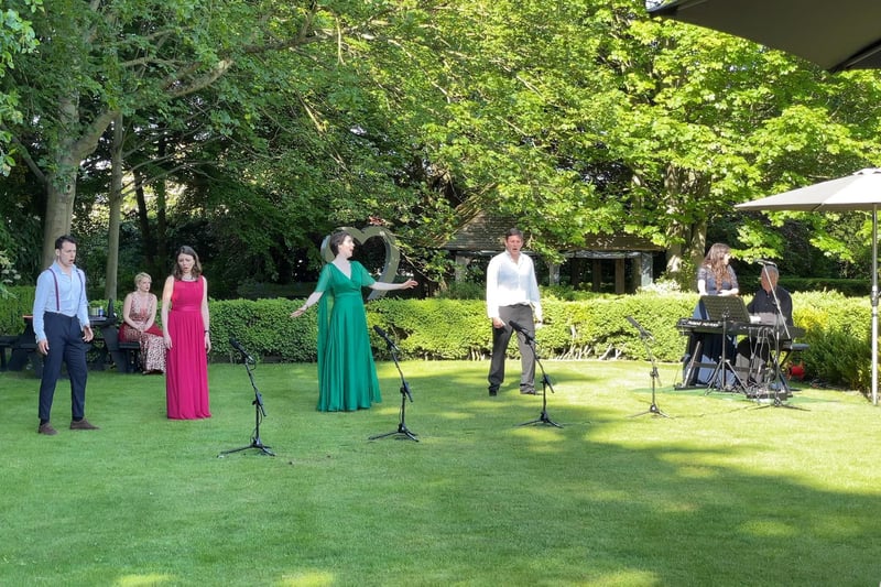 The Manor Opera team perform at Ye Olde Bell Hotel and Spa.