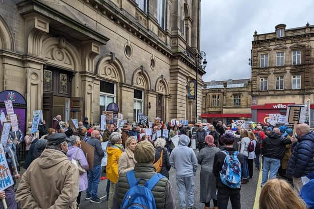 The Stop The Closures Campaign is expected to see over 200 people march from Batley Town Hall to Dewsbury Town Hall on Saturday in protest against Kirklees Council earmarking a number of buildings in the district - including Batley Sports and Tennis Centre, Dewsbury Sports Centre, Cleckheaton Town Hall, Batley Library and Claremont House Care Home in Heckmondwike - to be permanently closed.
