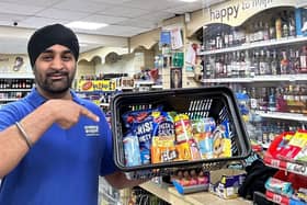 Convenience store owner Surjeet Singh Notay, who runs Premier Notay’s on Oakhill Road, has teamed up with grocery delivery app Snappy Shopper to offer his customers a bundle of nine items for the tidy price of a penny.