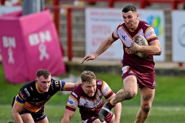 Dane Manning in action for the Bulldogs against Wath Brow in the Challenge Cup last season. (Photo credit: Paul Butterfield)