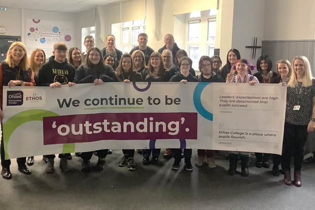 The college have been celebrating their ‘outstanding’ Ofsted rating.