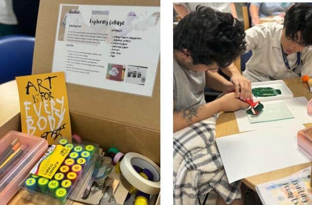 The boxes offer creative activities to support patient well-being, recovery and social connection.