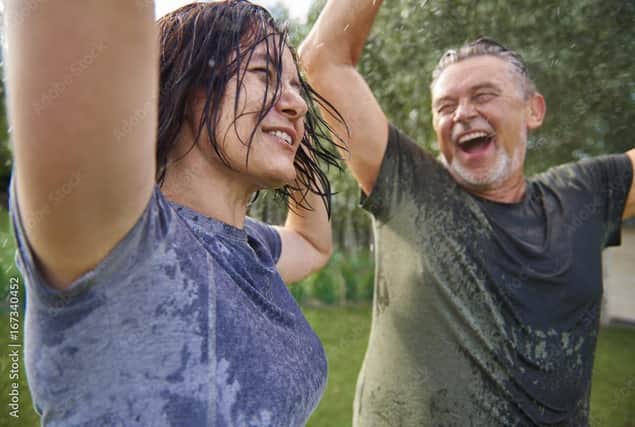 The feeling of cool rain was sheer bliss on such a hot day. Photo: AdobeStock