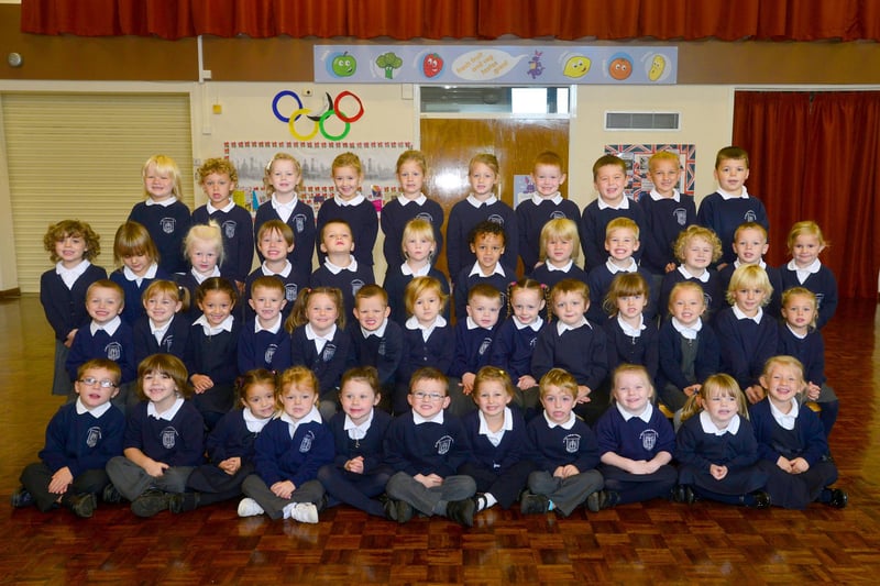 School Starters at St Mary's Junior and Infant school in 2012.