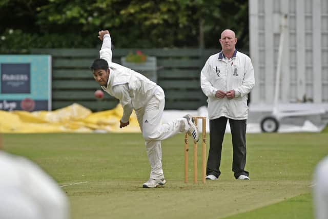 Muhammad Bilal claimed four wickets as Woodlands beat Hanging Heaton in the Bradford Premier League. Picture: Steve Riding