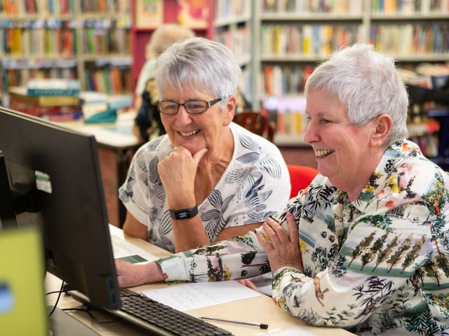 “People were just loving the library, which we were delighted about. The library is so important."