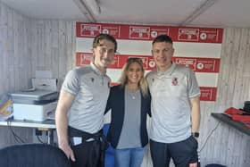 Kim Leadbeater MP met with players, coaches, officials and volunteers of Liversedge FC during a visit.