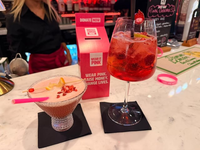And pink drinks!